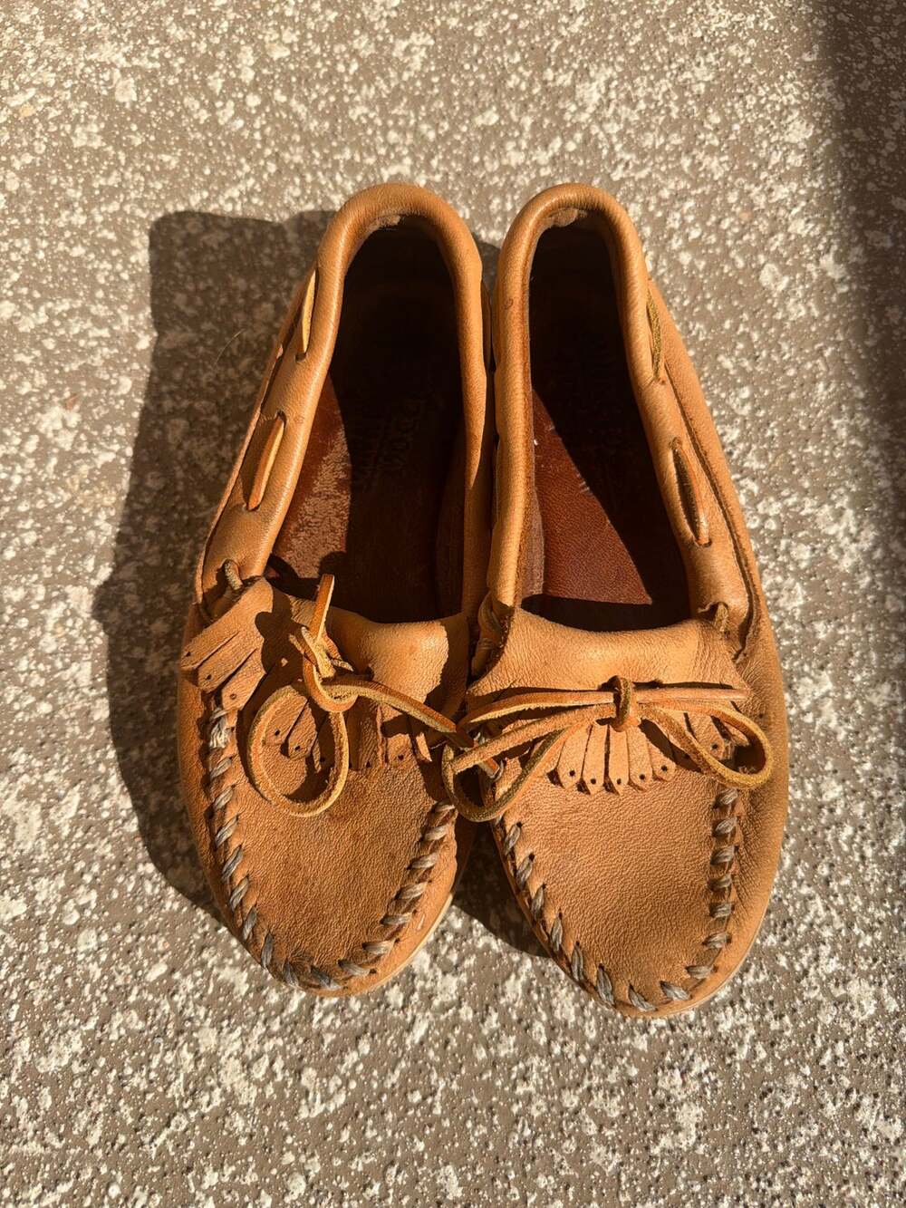Vintage MINNETONKA Moccasin Moosehide Loafers